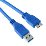 USB 3.0 Male Plug to Micro USB Plug Adapter Converter Extension Lead Cable (3m Length)