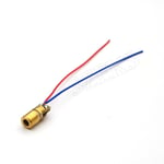 650nm 6mm 3V 5mW Laser point Diode Module tête de cuivre rouge 10 pièces/lot