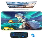 Mouse Pads,Violet Evergarden Anime Keyboard Mat Surface Anti-Wear Protection Non Slip Personalise Gaming Mouse Pad Size A