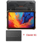 Blackview Active 8 Pro Tablette Incassable 10.36" 2.4K FHD+ 16Go+256Go 22000mAh(33W) G99 48MP+16MP Android 13 Orange Avec Clavier K1