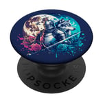 Warrior Knight Wolf Moon Dungeon Fantasy PopSockets Swappable PopGrip