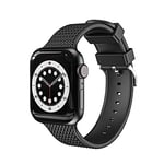 Compatible avec Apple Watch 41 mm 45 mm 38 mm 40 mm 42 mm 44 mm Bracelet de sport en silicone souple compatible avec Apple Watch SE/iWatch Series 7 6 5 4 3 2 1 (Noir), Noir, 38 mm/40 mm/41 mm
