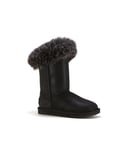 Australia Luxe Co Womens Foxy Tall Antique Black Sheepskin - Size UK 7