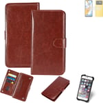 CASE FOR Xiaomi Poco C40 BROWN FAUX LEATHER PROTECTION WALLET BOOK FLIP MAGNET P