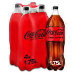 Soda Sans Sucres Coca-cola - Le Pack De 4 Bouteilles D'1,75l
