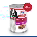 Hill's Science Plan Canine Adult Medium Beef 12x370 g