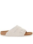 Birkenstock Zurich Suede Sandals - Antique - White, White, Size 5, Women