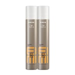 2 x Wella Professionals EIMI Super Set Hair Spray Extra Strong Finishing Spra...