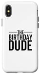 Coque pour iPhone X/XS The Birthday Dude Happy Anniversary Party pour garçon