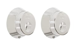 ASSA 3212S Cylinderbehör för rund cylinder Mattkrom