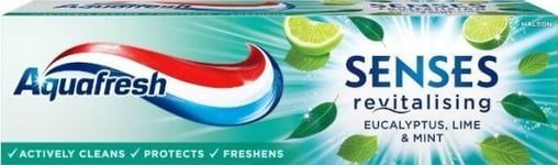 Aquafresh_Senses Revitaliserande Tandkräm Eukalyptus 75Ml