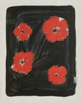 Fine Little Day Scarlet pimpernel poster 40x50 cm Röd-svart