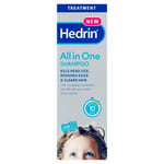 Hedrin All In One Shampoo Kills Head Lice Cleans Hair Treatment With Comb 100ml