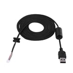 Kafuty Gaming Mouse Mice Replacement Cable Fit for Logitech G9/G9X Game Mouse with 2 Meters Length, Comes with Magnetic Ring Buckle Wire USB Mouse