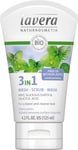 Lavera 3-In-1 Organic Mint, Silica & Salicylic Acid, Cleansing Exfoliating Mask,