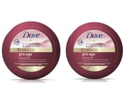 Dove Pro Age Body Butter Nourishing body care with olive oil 2 X 250