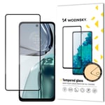 Verre trempé plein écran durable 9H pour Motorola Moto G62 avec cadre compatible avec les coques noir