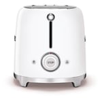 Smeg TSF01WHUK 50's Style 2-Slot Gloss White Toaster