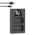1 chargeur BLX 1 BLX1 batterie 2280mAh + LED double chargeur USB pour appareil photo Olympus OM 1 OM1