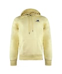 New Balance Long Sleeve Yellow Mens Essentials Embroidered Hoodie MT11550 PSW Cotton - Size Large
