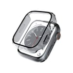 Crong Hybrid Watch Fodral - Fodral med glas för Apple Watch 41 mm (klar)