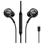  USB C Type C Wired Earphones Headphone with Mic For S21 Ultra S20 FE