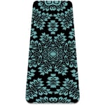 Yoga Mat - Seamless green flowers - Extra Thick Non Slip Exercise & Fitness Mat for All Types of Yoga,Pilates & Floor Workouts