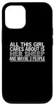 Coque pour iPhone 15 Pro Mouton amusant - This Girl Cares About Is Her Sheep