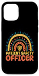 Coque pour iPhone 14 Pro Agent de sécurité des patients Boho Rainbow Wear Healthcare Safety