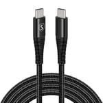 SiGN USB-C til USB-C-kabel 5A, 100W, 2m - Svart
