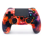 PS4 Controller for Playstation 4/Pro/Slim/PC Laptop,Touch Panel Joypad with Vibration, Bluetooth Wireless Gamepad for PlayStation 4,Instantly Timely Manner to Share Joystick,Orange