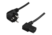 DELTACO DEL-109B - strömkabel - power CEE 7/7 till power IEC 60320 C13 - 20 cm