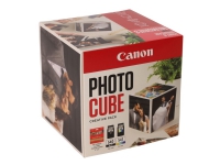 Canon Photo Cube Creative Pack - Blank - 2-pack - svart, färg (cyan, magenta, gul) - original - bläckpatron/papperssats - för PIXMA TS5150, TS5151