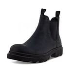 ECCO Men's Grainer M Chelsea Boot Fashion, Black, 10.5 UK