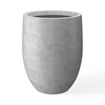 Kante atural Grand Pot décoratif pour intérieur et extérieur en béton Naturel, 55,1 cm de Hauteur