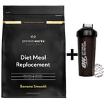 Diet Meal Replacement Powder Banana Smooth 1KG + ON Shaker DATED AUG/2023