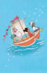 Belle & Boo Enkelt kort - Vi sitter alla i samma båt (Fraktfritt)