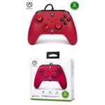 Manette Xbox One Officielle - X-S + PC MICROSOFT filaire 3M - ROUGE ARTISAN