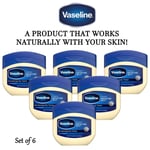 6 x 250ml Original Vaseline Petroleum Jelly All Over & For All Skin Types