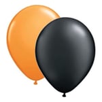 Ballonger Svart/Oransje - 25-pakning