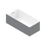 Baignoire semi îlot 160x75 cm Bakor gris
