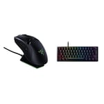Razer Viper Ultimate - Wireless Gaming Mouse with Dock Station, Black & Huntsman Mini (Purple Switch) - Compact Gaming Keyboard,UK Layout | Black