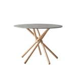 Hector 105 Dining Table /Concrete Light / Oak Light / Alu Light