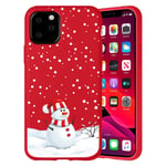 ZhuoFan Case for Samsung Galaxy S20 FE 5G, Slim Silicone Matte Phone Cases Christmas TPU Rubber Back Cover Shockproof with Cute Cartoon 6.5 inch for Girls Samsung S20 FE 5G Case, Snowman 2