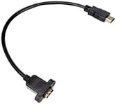 System-S Câble d'extension HDMI mâle vers HDMI pour panneau d'entrée HDMI 35 cm