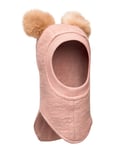 Huttelihut Balaclava W. Alpaca Pompoms Rosa
