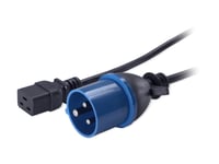 Apc - Strömkabel - Iec 60320 C19 Till Iec 60309 (Hane) - 2.5 M - Svart - För P/N: Smt2200i-Ar, Smt2200r2i-Ar, Smt3000i-Ar, Smt3000r2i-Ar, Srt1500xli, Srt2200xli-Kr