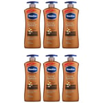Vaseline Body Lotion Cocoa Radiant With Cocoa Butter Intensive Care 600ml x 6