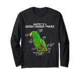 Green Cheeked Conure Gifts, I Scream Conure, Conure Parrot Long Sleeve T-Shirt