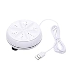 Bedler 2in1 Mini Washing Machine Portable Personal Rotating Turbine Washer with USB Cable Convenient for Travel Home Business Trip (B) Ultrasonic Washer